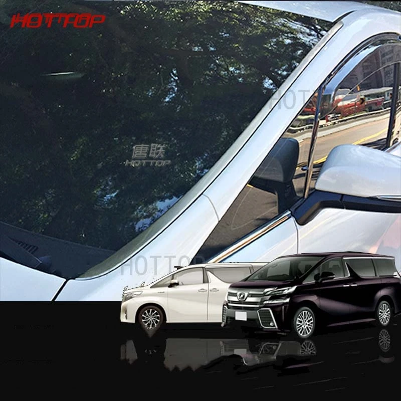 Переднее украшение лобового стекла для Toyota Alphard Vellfire Внешняя рамка