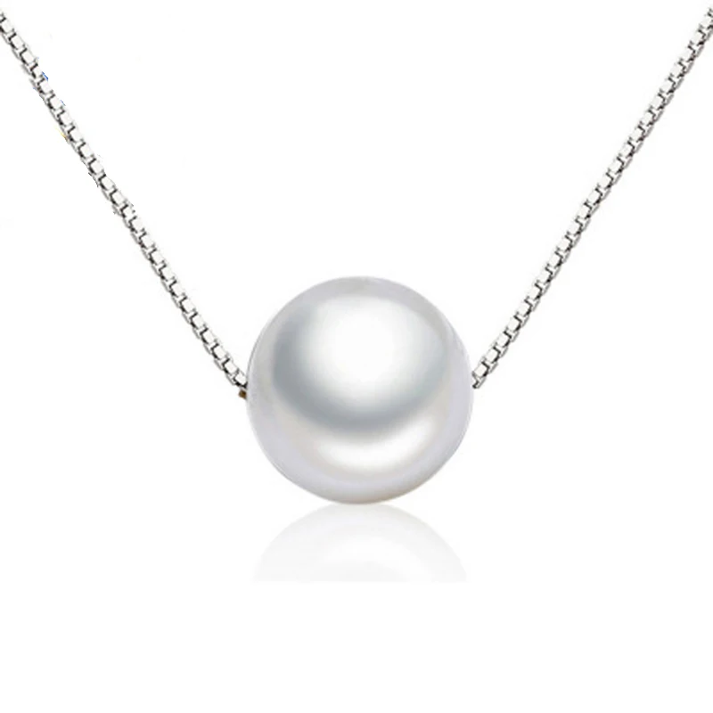 Лидер продаж цепочка серебряного цвета с маленьким кулоном из искусственного