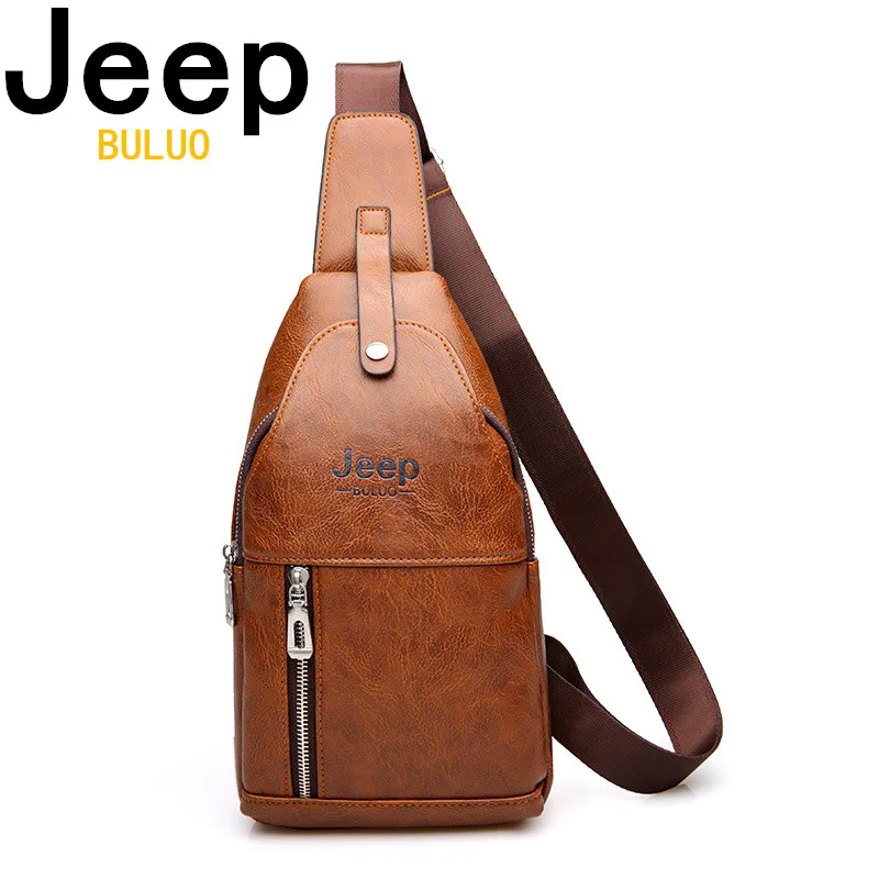 JEEP BULUO модная вместительная Мужская нагрудная сумка повседневные сумки через