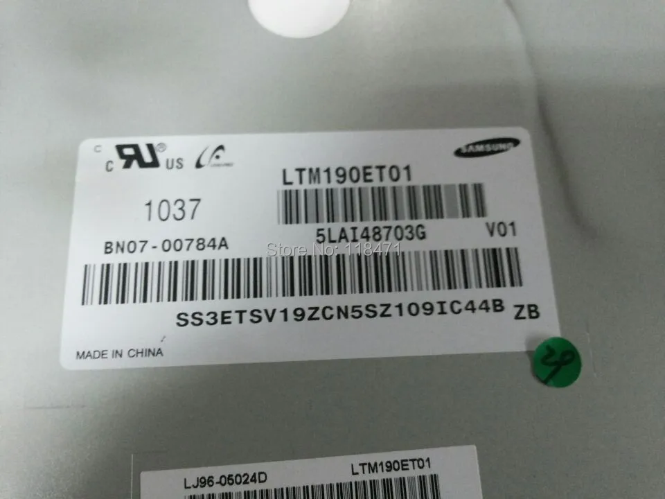 Оригинальный ЖК экран класса A + LTM190ET01 19 0 &quot 1280 RGB * 1024 SXGA экран|lcd screen|lcd panel displaylcd |