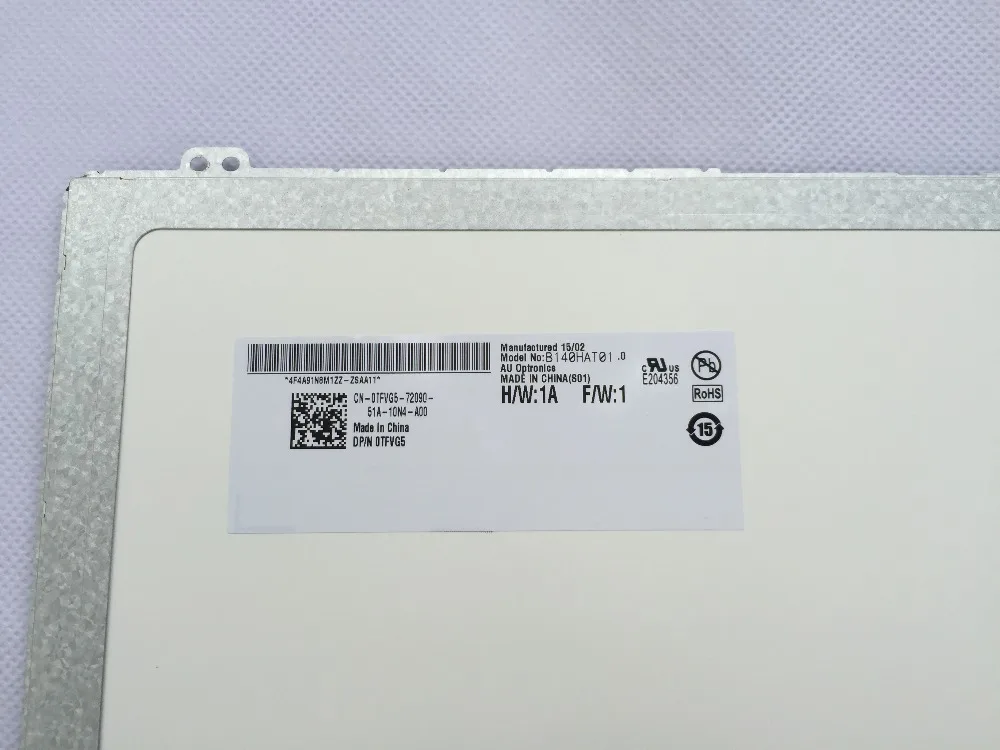 B140HAT01.0 с сенсорным экраном дигитайзер сборка ноутбука ЖК-экран EDP 40 контактов 1920*1080