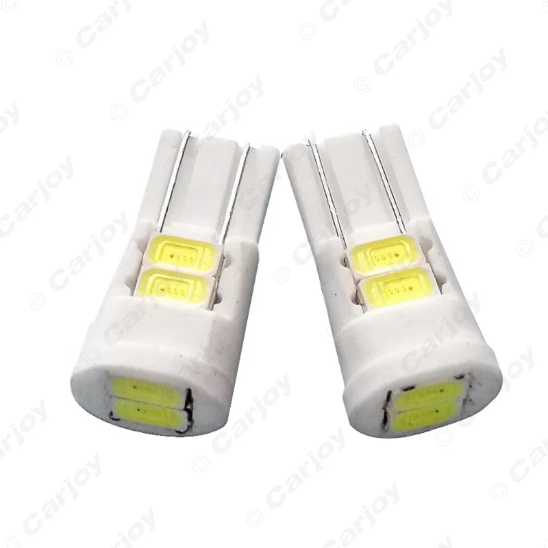 LEEWA 2 шт. DC 12 В Белый T10 194 168 6SMD 5730 чип клиновидный керамический светильник