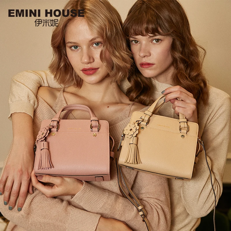 EMINI HOUSE сумка с кисточками роскошные сумки женские сумки дизайнерские сумки через плечо для женщин сумка через плечо сумка-мессенджер