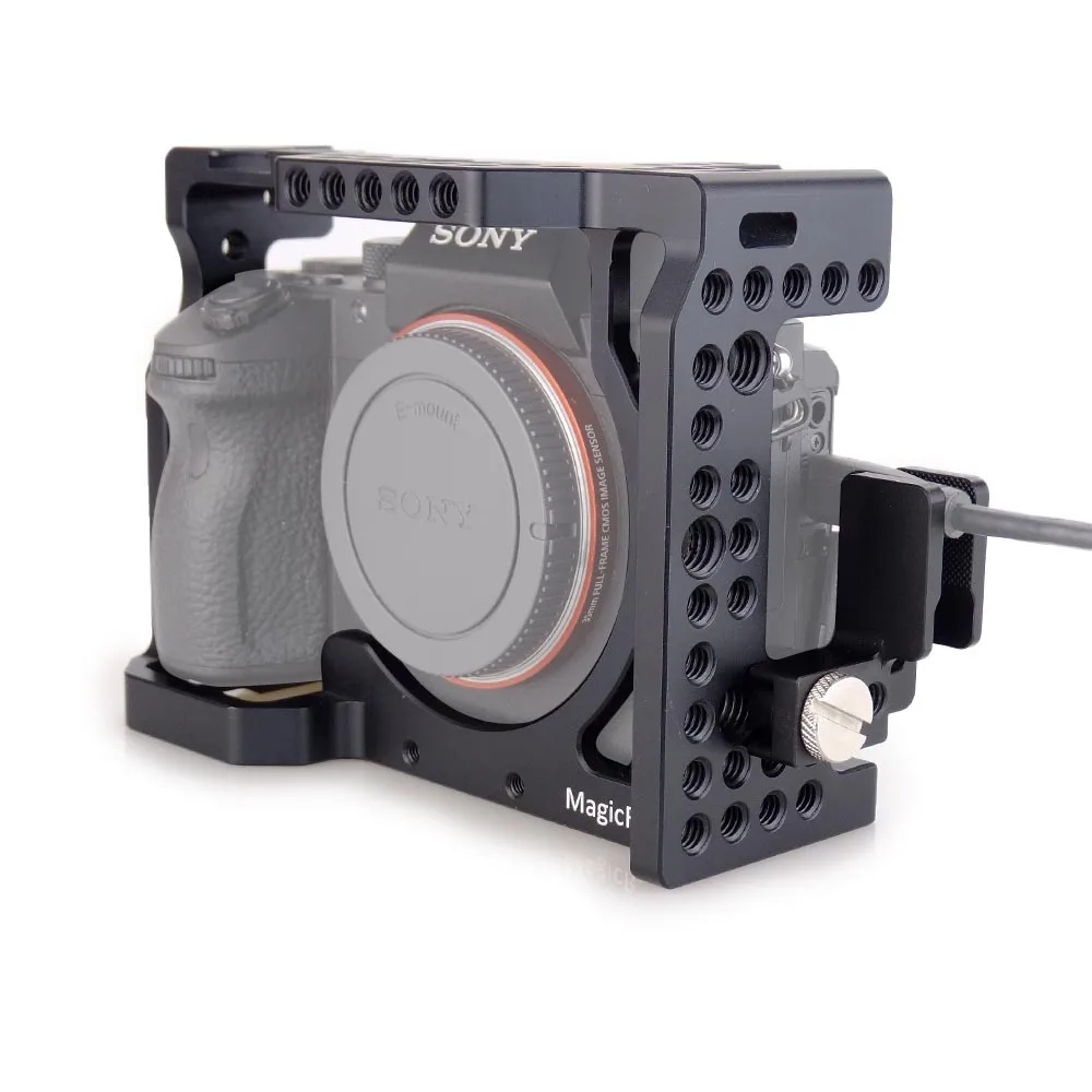 MAGICRIG клетка для камеры с HDMI Кабельный Зажим для sony A7RIII/A7RII/A7SII/A7MII/A7III/A7I камеры для быстрого расширения Комплект