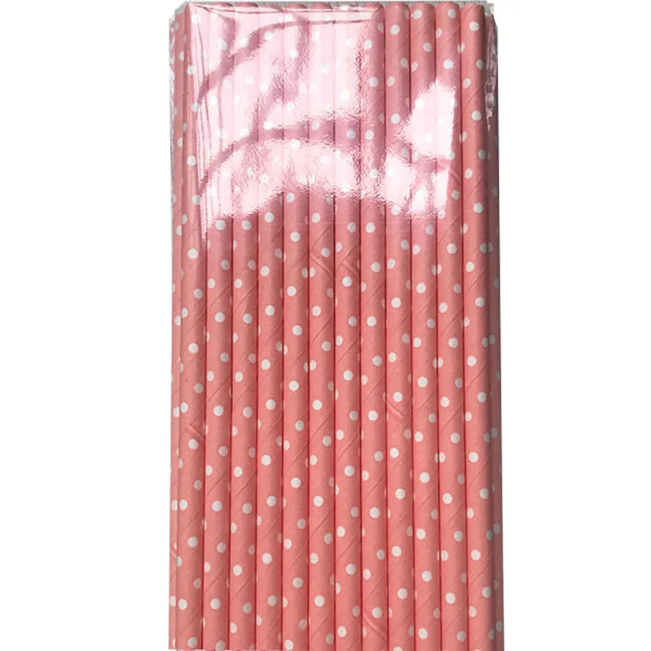 straw A 25pcs 70 шт день рождения розовый одноразовые партии набор посуды одноразовые бумажные стаканчики тарелки салфетки трубочки дети подарки на день рождения Горячая Распродажа - Цвет: straw A 25pcs