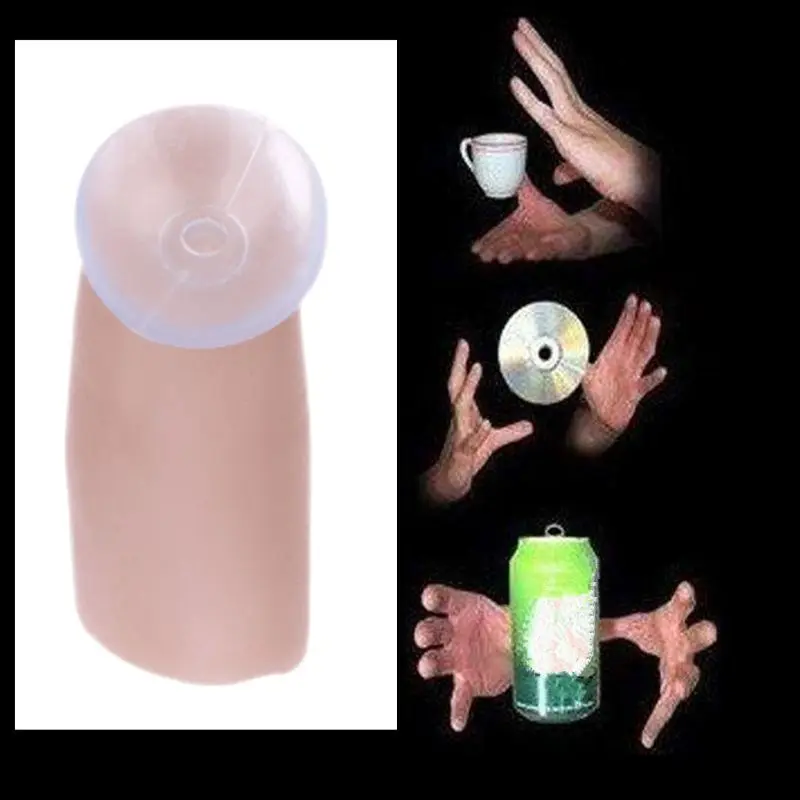 Finger Thumb Magic Trick Toy Tip Invisible Floating Magic Props New Rubber Gadget Magic Toy fun magic props infinite loop magic trick magic wire puzzle spiral illusion metal spring magic ring adhd anti stress toy gift