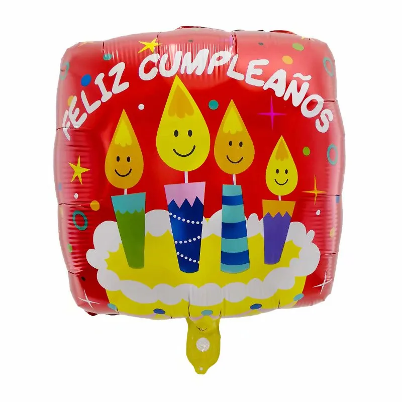 10 шт 18inch испанский Happy День рождения украшения Фольга воздушные шары Feliz cumpleaños