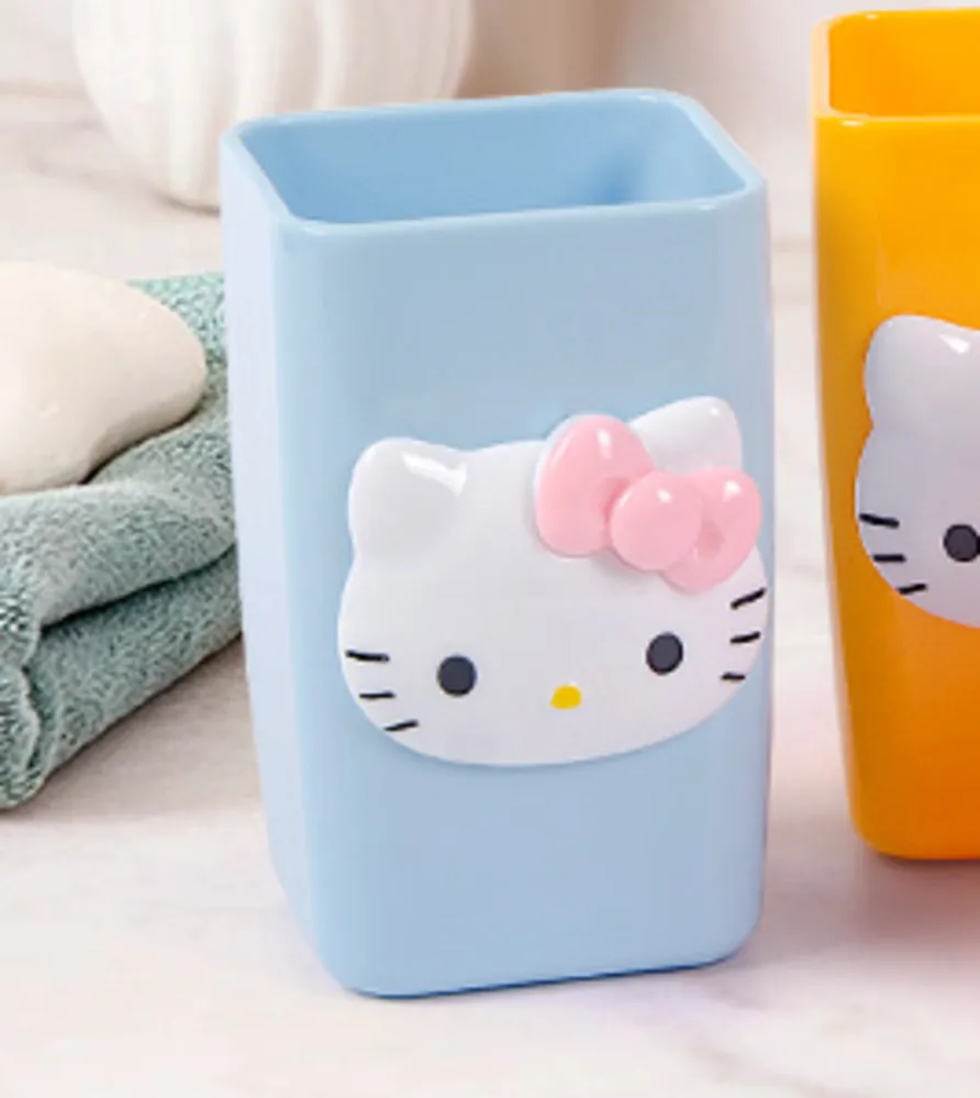 Hello kitty, парные чашки, держатель для зубных щеток, аксессуары для ванной комнаты, бытовые чашки для полоскания рта и путешествий - Цвет: blue
