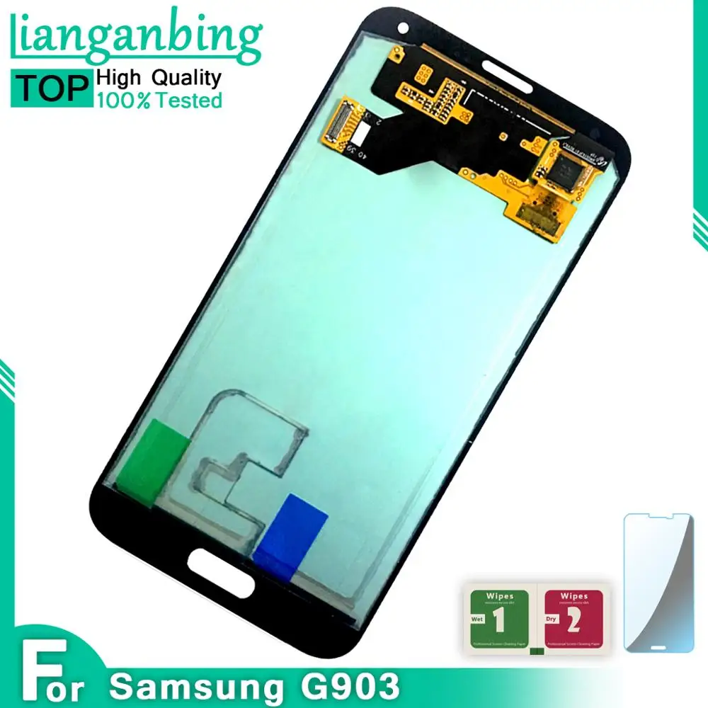Протестированный AAA+ рабочий ЖК-для Samsung Galaxy S5 Neo G903 G903F ЖК-дисплей с сенсорным экраном полная сборка