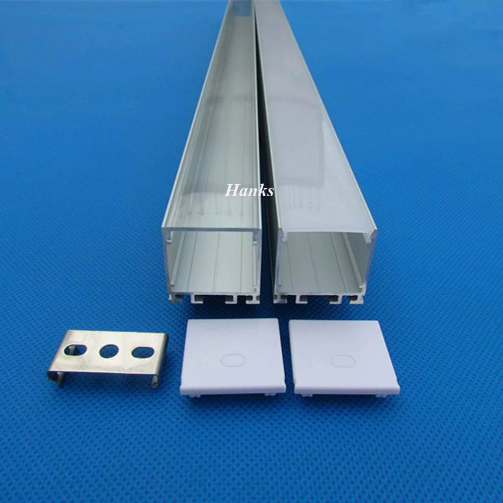 U-образной формы 100 см серебристый алюминиевый светодиодный светильник двойной |