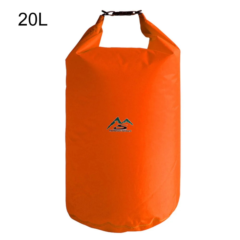 Orange 20L Водонепроницаемый сухой мешок пакет 5L 10L 20L 40L складная сумка для хранения плавания Открытый рафтинг Каякинг река треккинг плавающие сумки - Цвет: Orange 20L