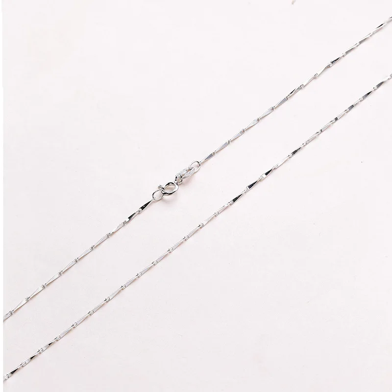 Женская цепочка из семян дыни Martick ожерелье натурального серебра с натуральным