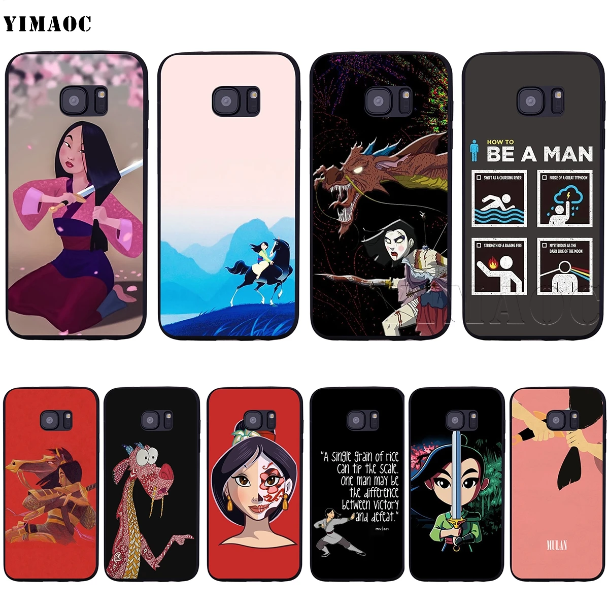 Yimaoc мультфильм Мулан Мягкий силиконовый чехол для Samsung Galaxy S6 S7 S10e край S8 S9 плюс A3 A5 A6 A7 A8 A9 J6 Note 8 9