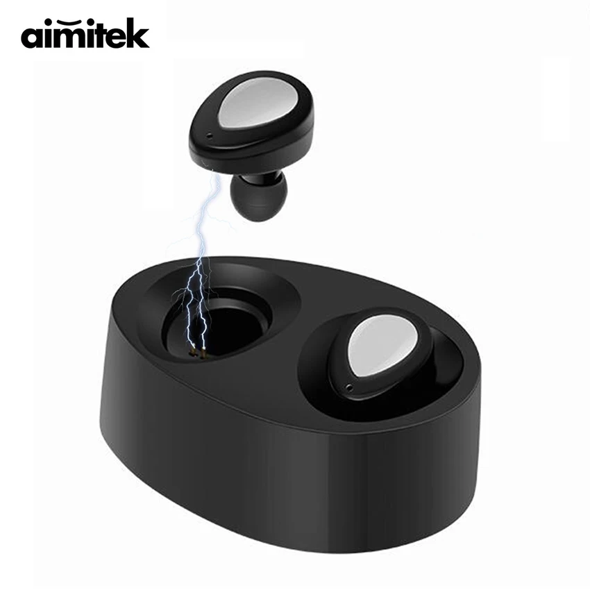 Aimitek K2 TWS Bluetooth наушники мини настоящие беспроводные стерео Близнецы с микрофоном