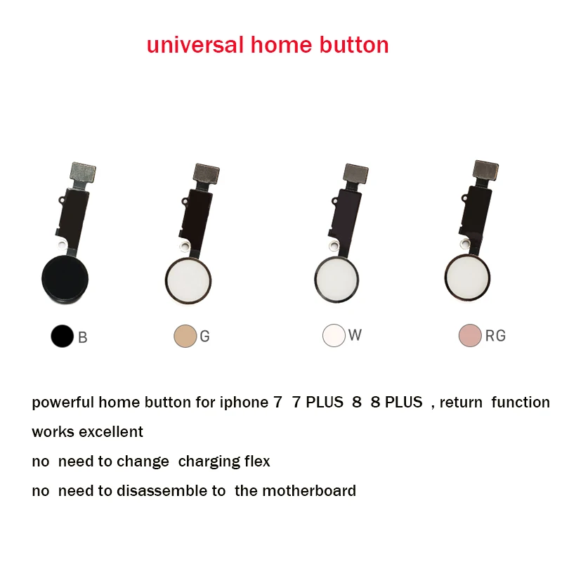 Новый продукт для iphone 7 Кнопка home с функцией возврата сенсорного экрана Home button Flex 8