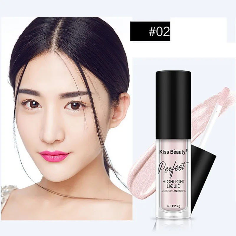 Жидкий Хайлайтер для лица яркое свечение макияж Shimmer Highlight Countour Осветляющий
