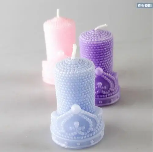DIY шоколадная форма «Корона» 3 d жемчуг ручной работы мыло силиконовая жемчужная Корона свечи для торта украшения формы