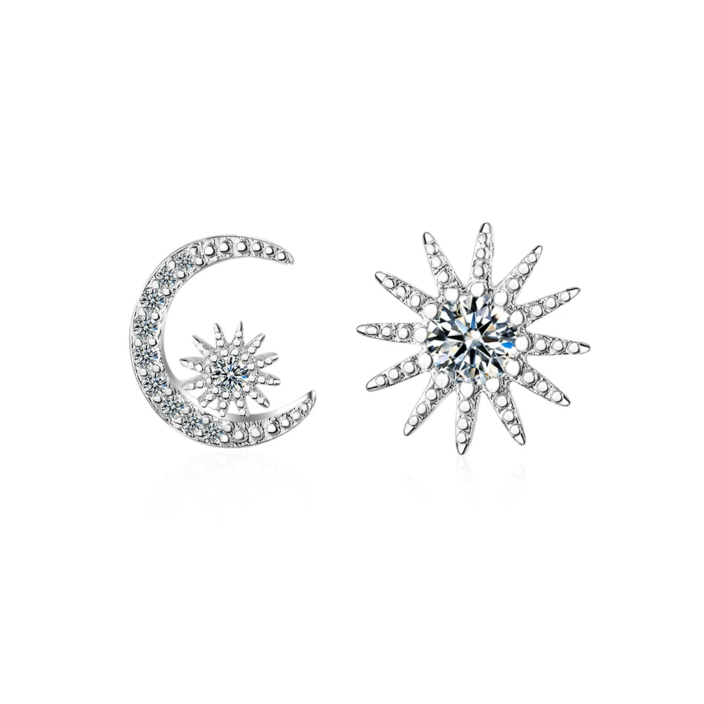 Серьги-подвески женские из серебра 925 пробы с крупными звездами | Украшения и