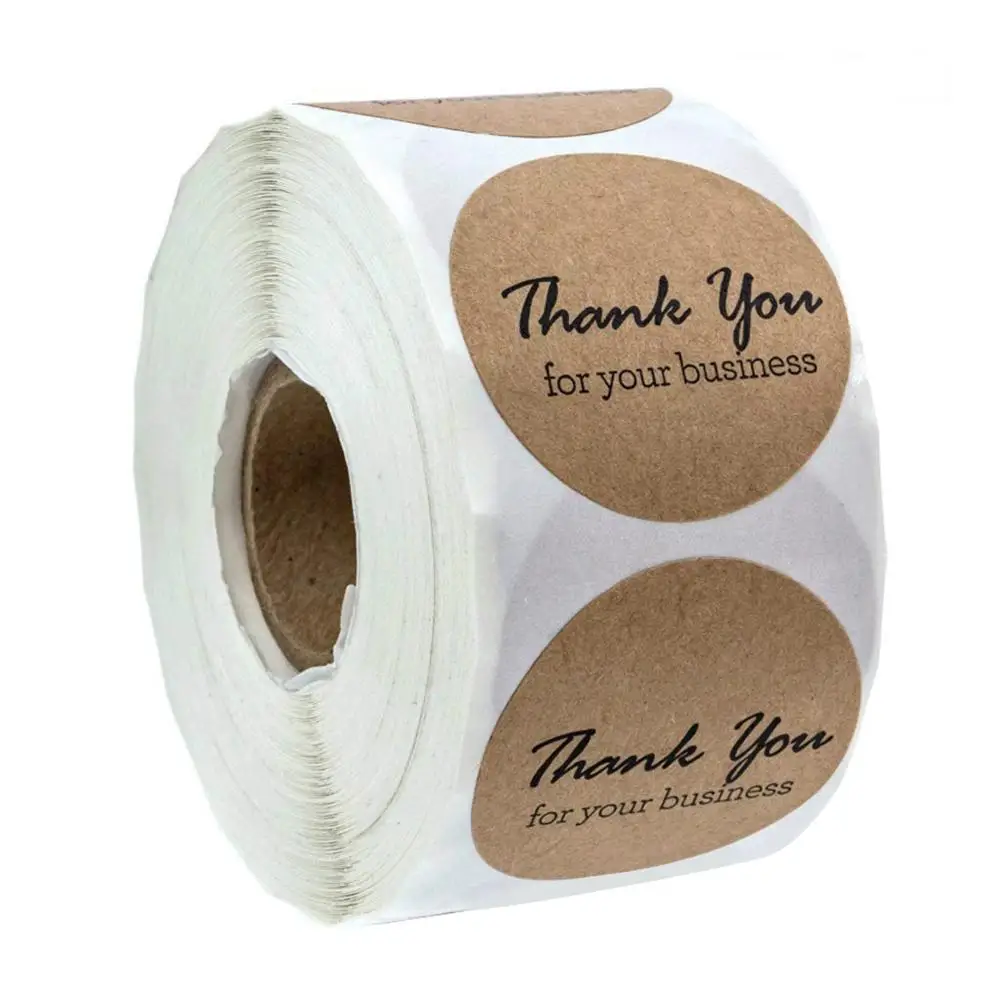 500 шт круглый самоклеящийся спасибо бумажный стикер фестиваль ярлык для