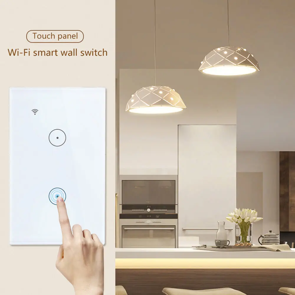 Wifi удаленный сенсорный смарт-переключатель Голосовое управление приложение |