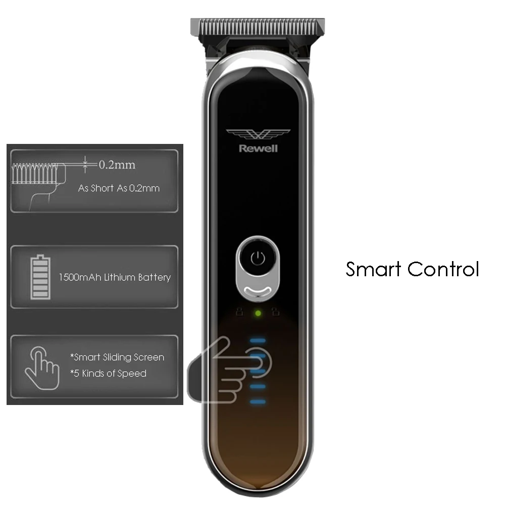 Профессиональная электрическая машинка для стрижки волос Smart Touch + контроль