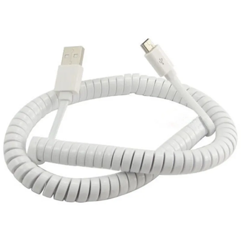 Мини USB кабель в катушке тип А штекер мини 5 контактный разъем спиральный