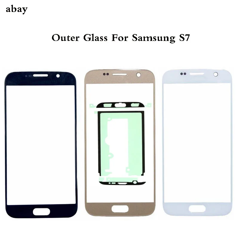 Сменное внешнее стекло для samsung galaxy S7 G930 G930F сенсорный экран переднее внешний