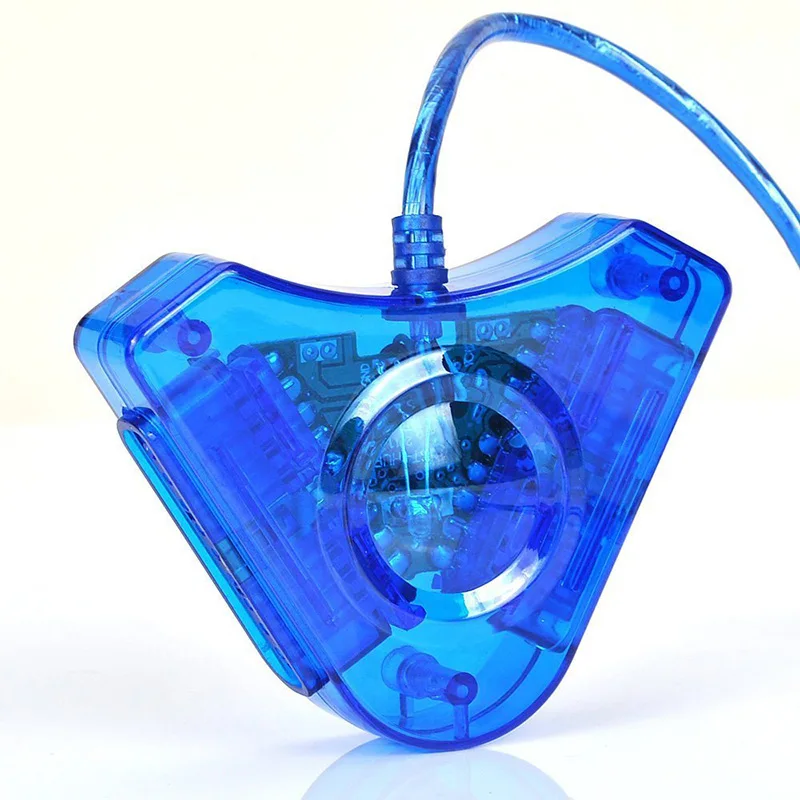 Проводной геймпад Adatper двойной конвертер для управления PS2 джойстик к USB адаптеру