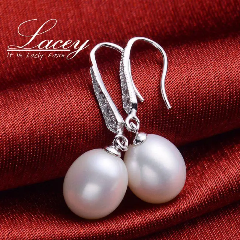 Серьги из серебра 925 пробы с натуральным белым жемчугом|earring tape|earrings ballearrings babies |