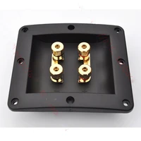 10pcslot super 4 speaker terminal box the head seat of banana head is pure copper plated genuine gold