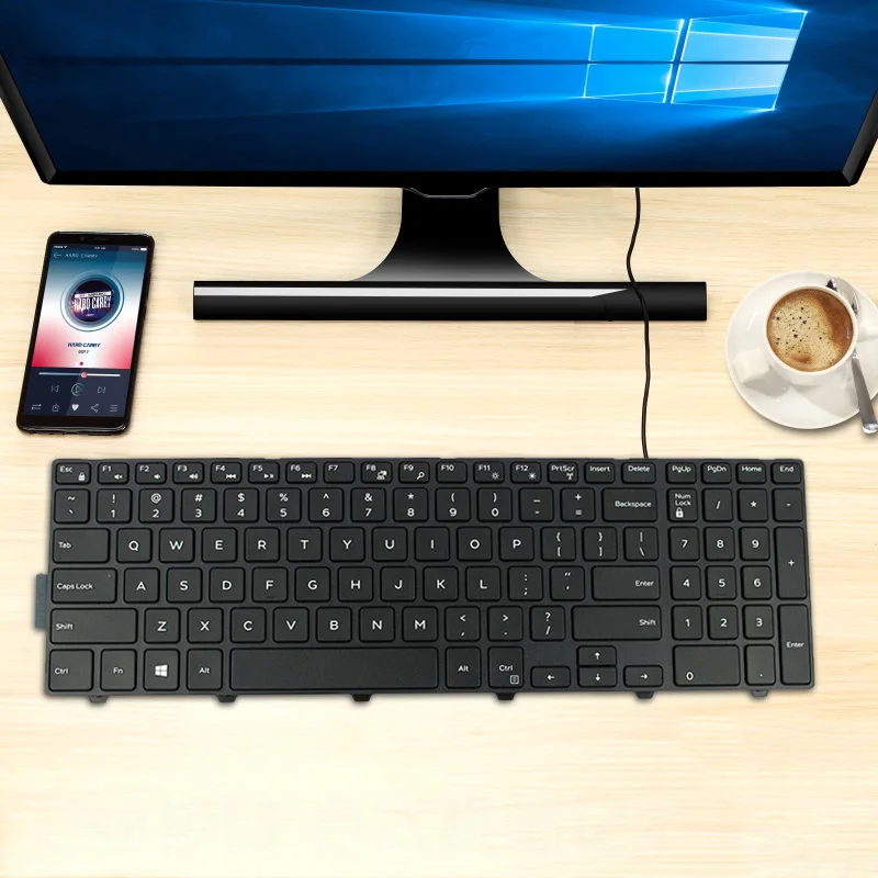 Новая популярная Клавиатура для ноутбука США совместимая с Dell Inspiron 15 5000 Series 5552 5557