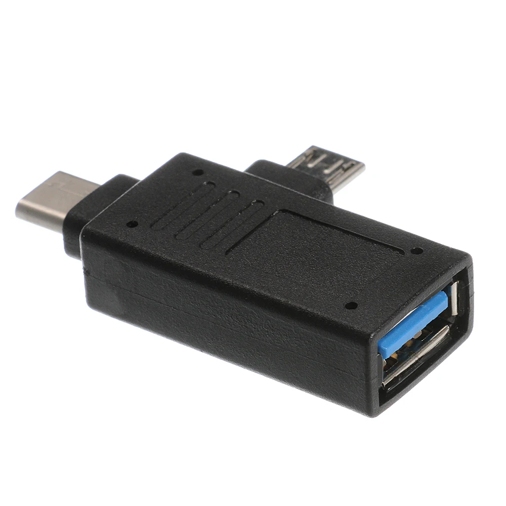 OTG USB 3.0 Type-C + Micro штекер на 3 1/USB 2 0 Тип A гнездо адаптера коннектор в 1 адаптер