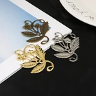 Филигранный цветочный соединитель для изготовления ювелирных изделий, 40x49 мм, 10 шт.лот