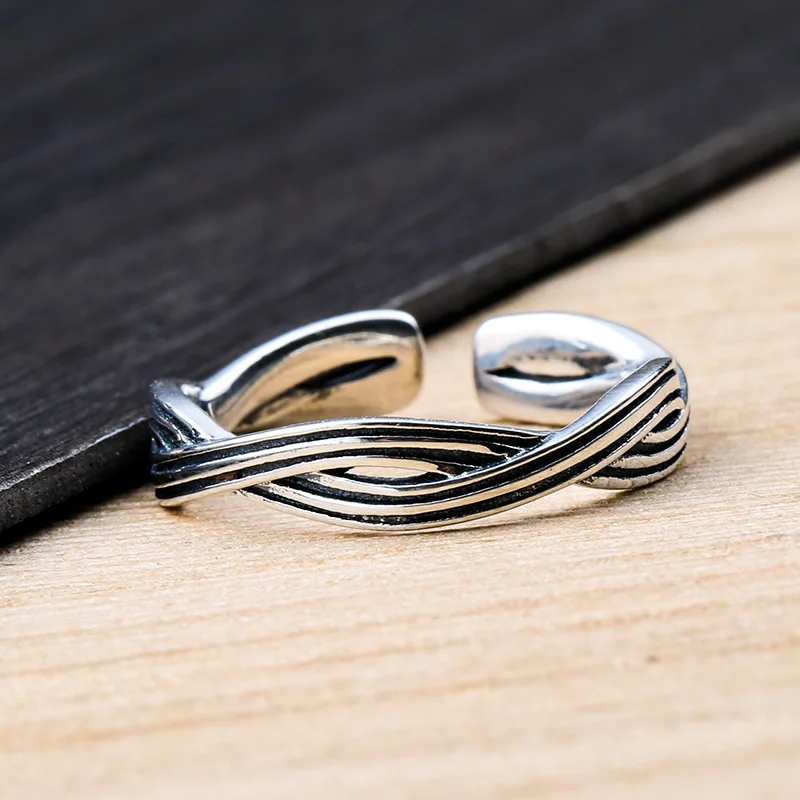M & W Бесконечность Forever Love кубический Юбилей Promise Ring Pure 925 пробы Серебряные