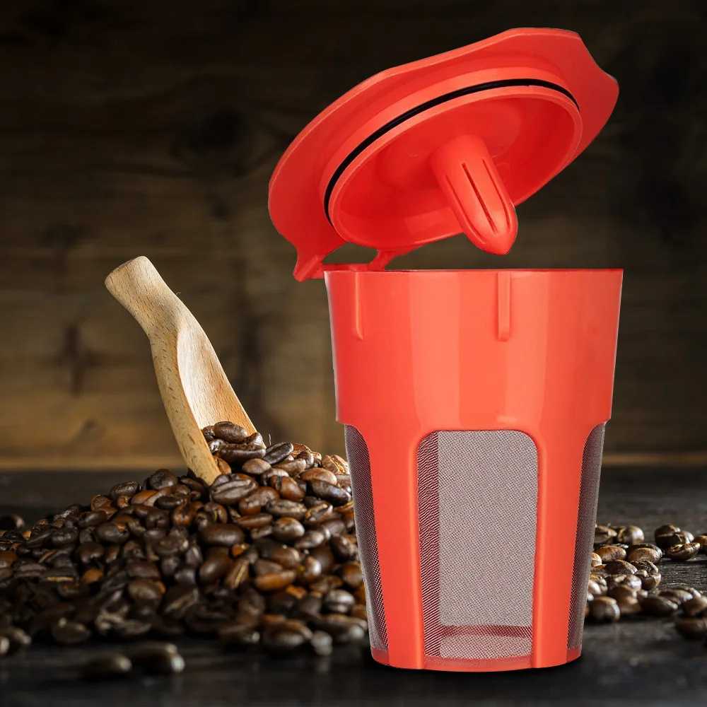 1 шт. многоразового использования наполнение кофейных капсул Pod Cup фильтр кронштейн адаптер для Nescafe dolcee Gusto машины оранжевый цвет