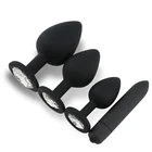 Силиконовая Анальная пробка, украшение в виде камня, анальные шарики, секс-игрушки, массаж простаты, анус, игрушки для женщин и мужчин, для пар, размер S-L