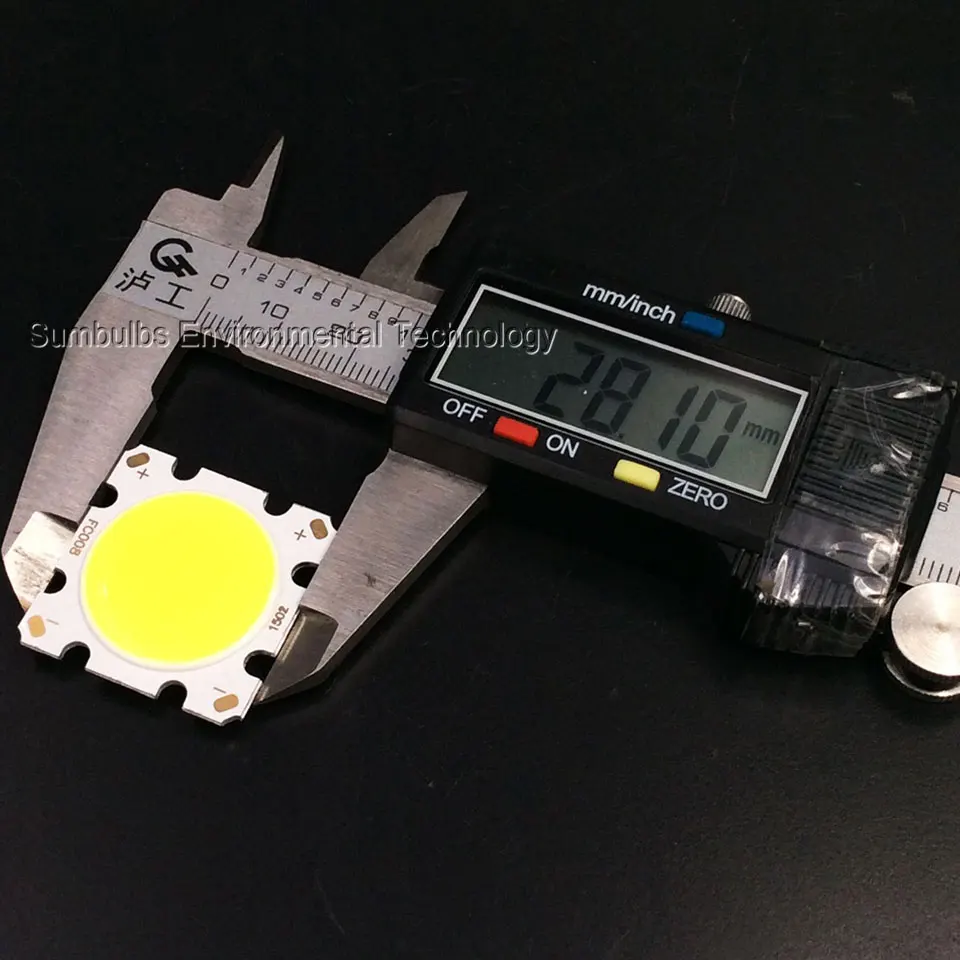 

10pcs/lot 28mm Square Round LED COB Chip Lighting Source 10W 15W 20W 30W 36-40V for Downlight Tube Light Ceiling Lamp