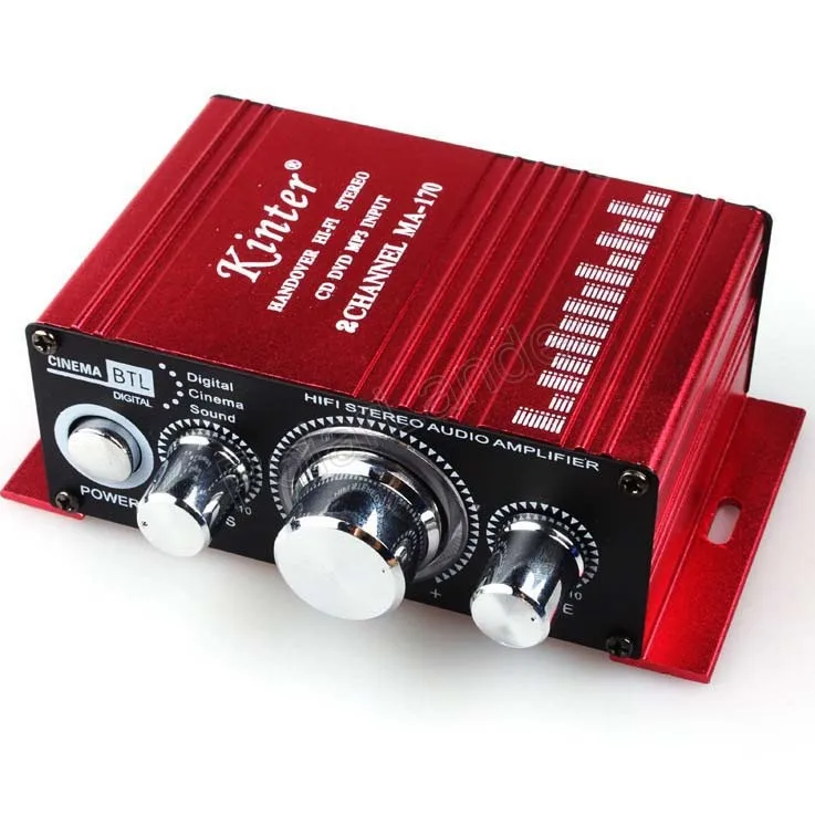 Модный мини Hi Fi стерео усилитель для автомобиля MA 170 DVD MP3 Колонка мотоцикла лодки