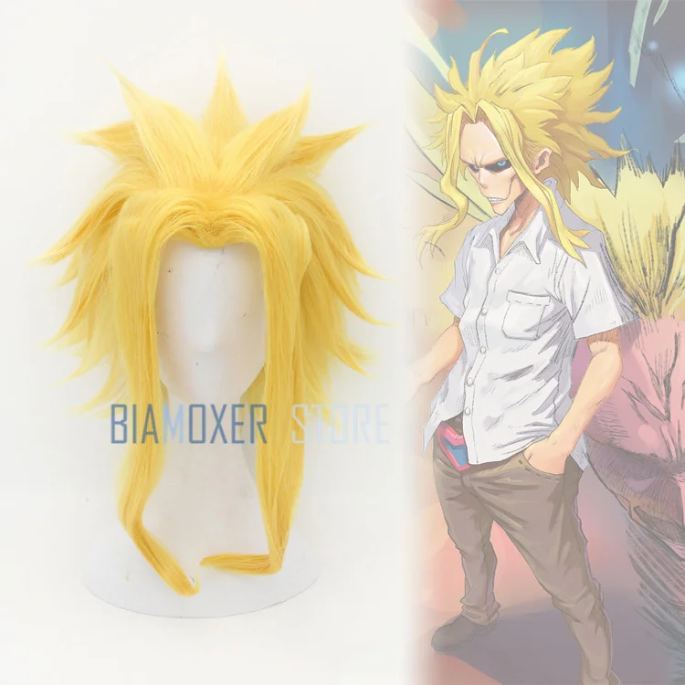 Biamoxer парик для косплея аниме Моя геройская Академия все может Yagi Toshinori Boku no Hero моя