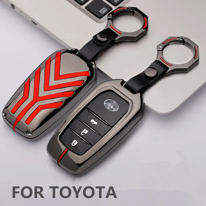 Фосфоресцирующая крышка смарт-ключа из цинкового сплава для Toyota Camry Coralla Crown RAV4