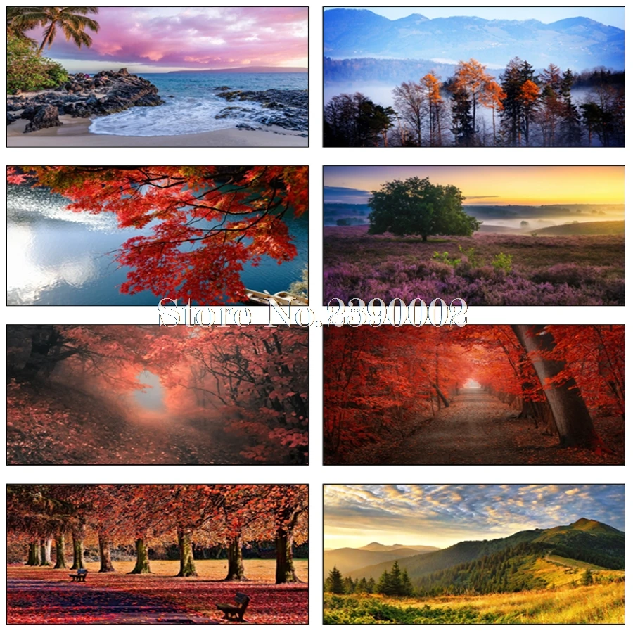 Алмазная вышивка лес и морской мир мозаика сделай сам алмазная живопись