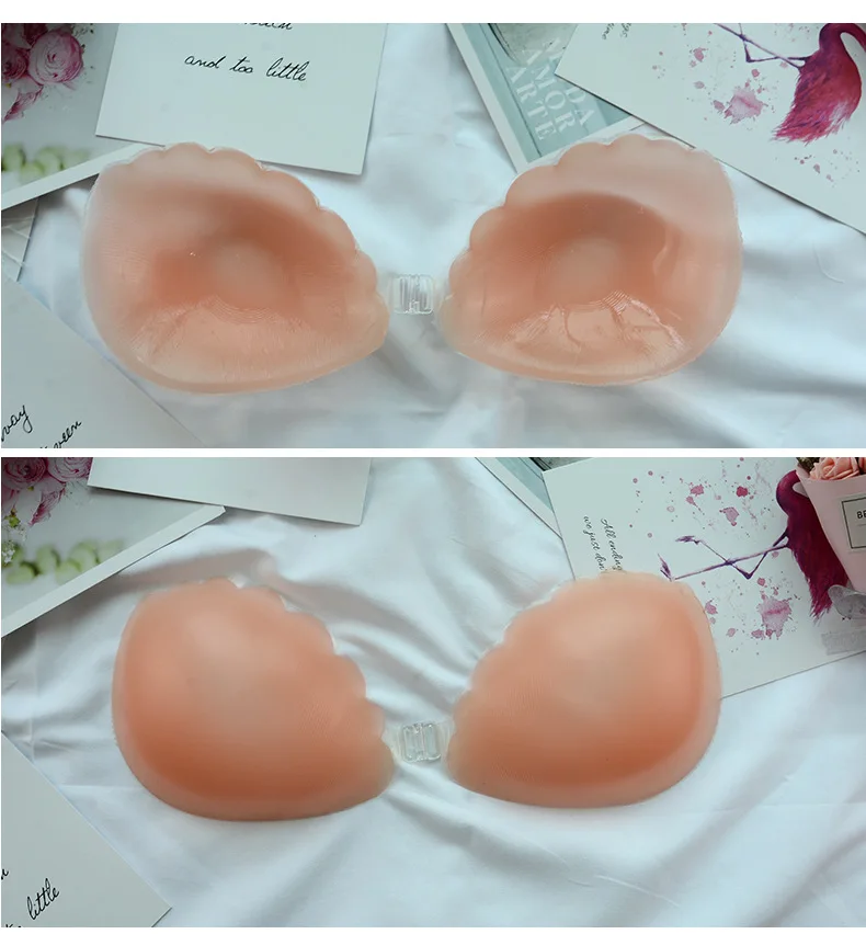 Силиконовый бюстгальтер без бретелек Fantasy с открытой спинкой и пряжкой эффектом