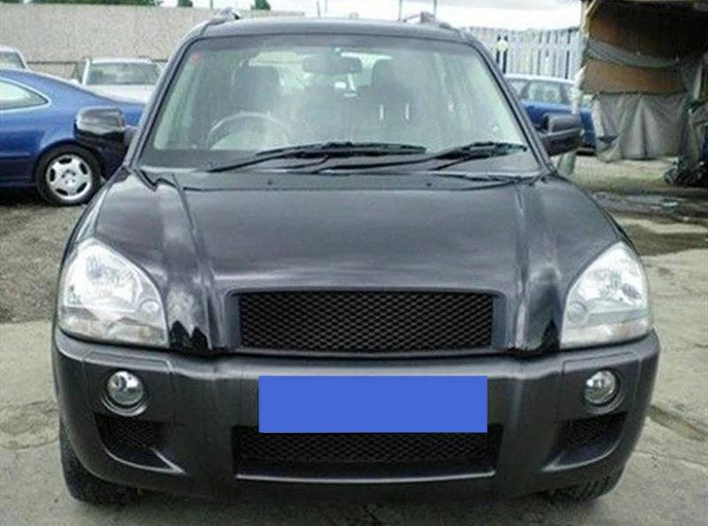 Используется для hyundai Tucson Racing Grills 2006-2009 год углеродного волокна/FRP Refitt Передняя Центральная гоночная решетка крышка без логотипа автомобиля