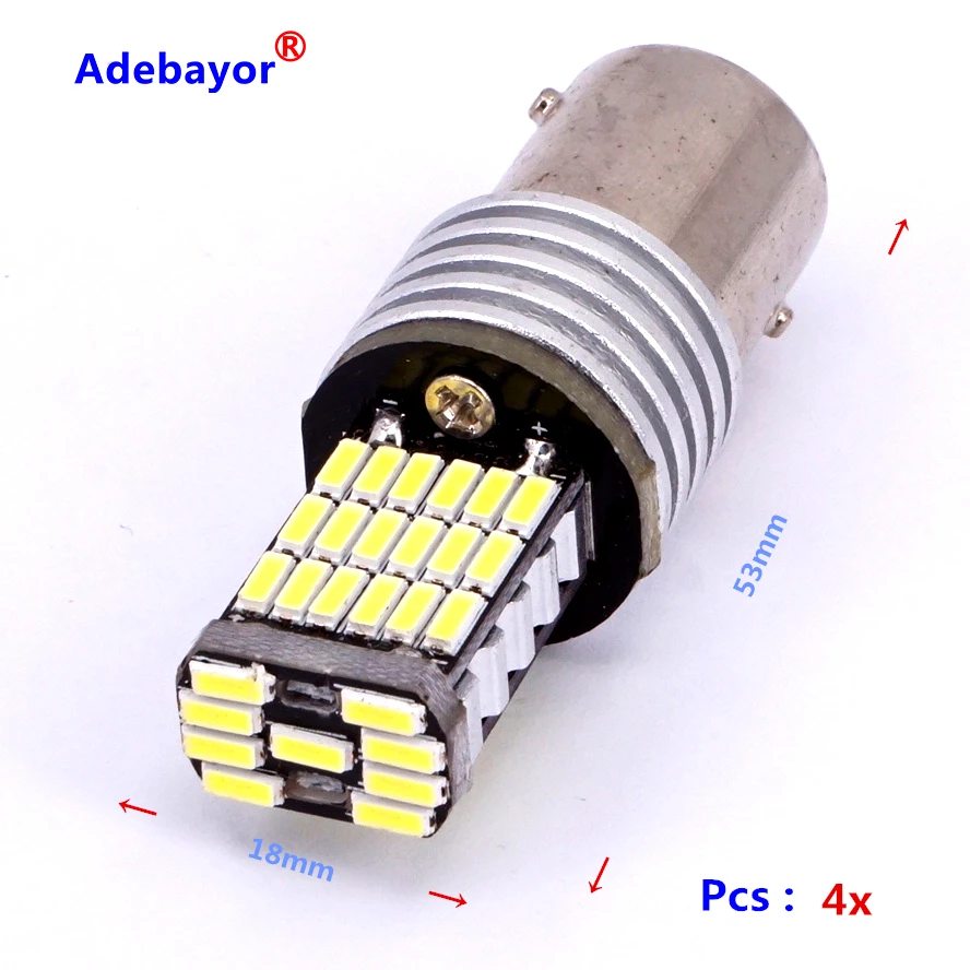 Тюнинг автомобилей 4x1157 BAY15D S25 3020 LED 4014 45 SMD 1016 7528 автоматический поворот Стоп Хвост