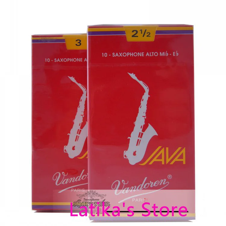 Бесплатная доставка Франция Vandoren красная коробка Java Eb Alto Саксофон reeds 2 5 #3 0 # 10|alto