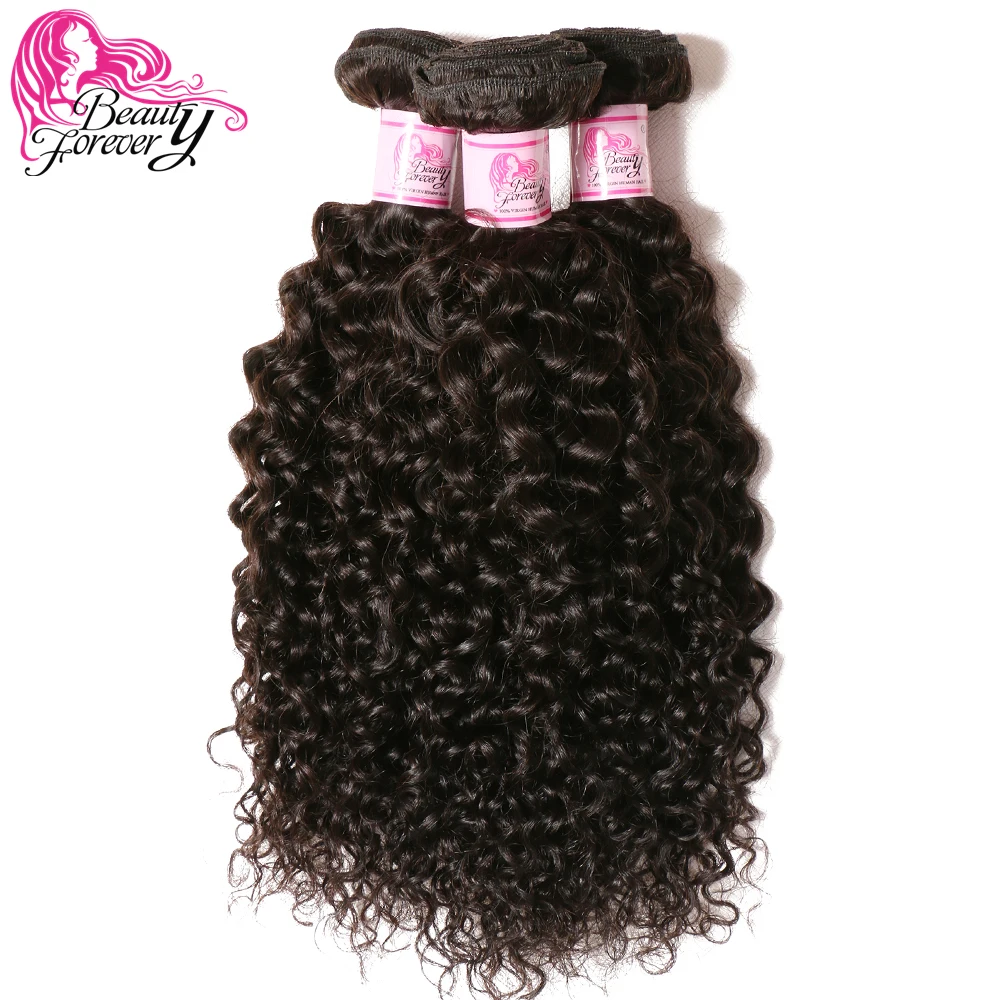 Beauty Forever перуанские вьющиеся волосы плетение пучки 1 шт. Remy человеческие