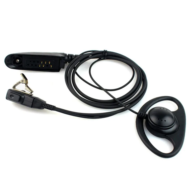 Наушники вкладыши D образной формы гарнитура для двухсторонней рации Motorola GP328 GP320