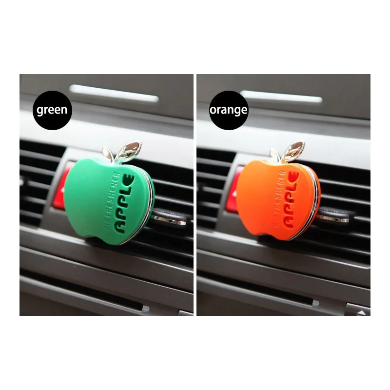 Автомобильный освежитель воздуха цветной маленький в форме яблока ароматизатор