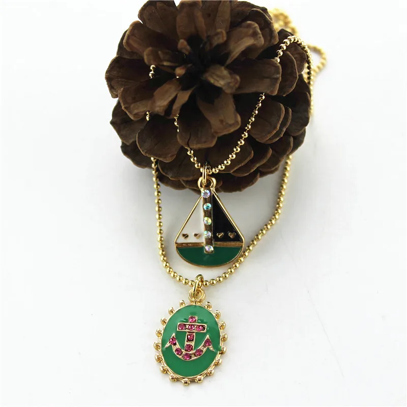 XQ Новая фабрика Роскошных Модных Ювелирных изделий женский стиль морская Эмаль