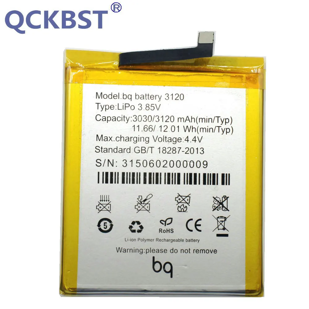 QCKBST высокое качество 3120 3120mAh батарея и ремонтные инструменты для BQ Aquaris M5 телефон